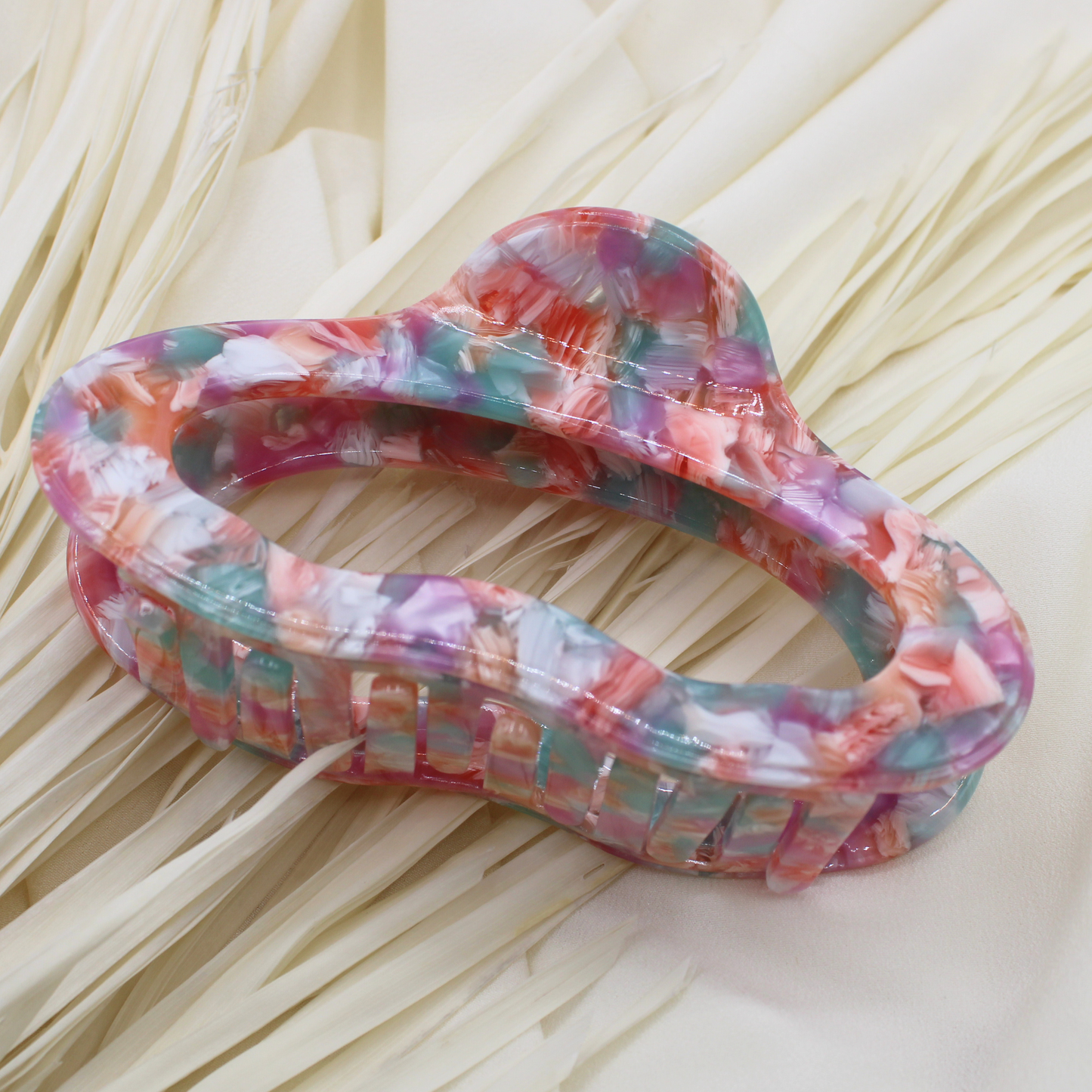 Aurora Cellulose Acetate Hair Claw Clips