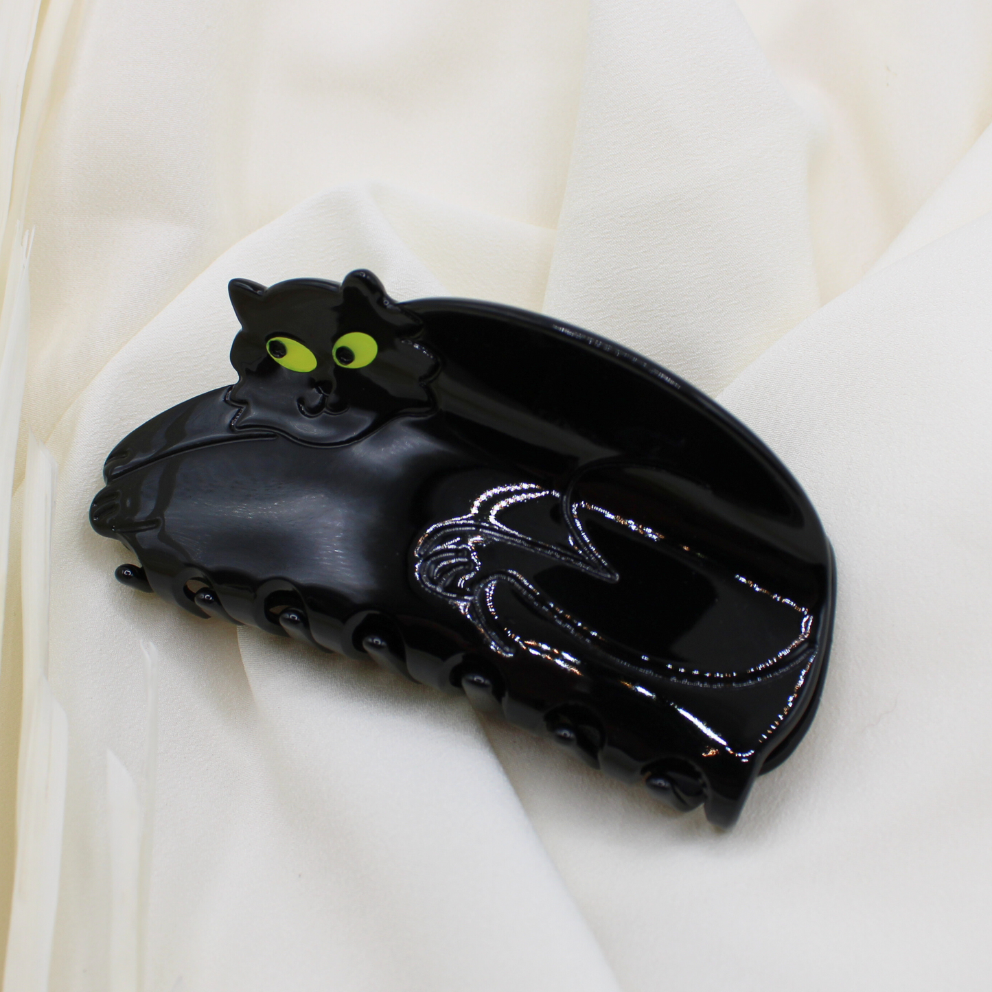 Pinces à cheveux en acétate de cellulose Cleo le chat