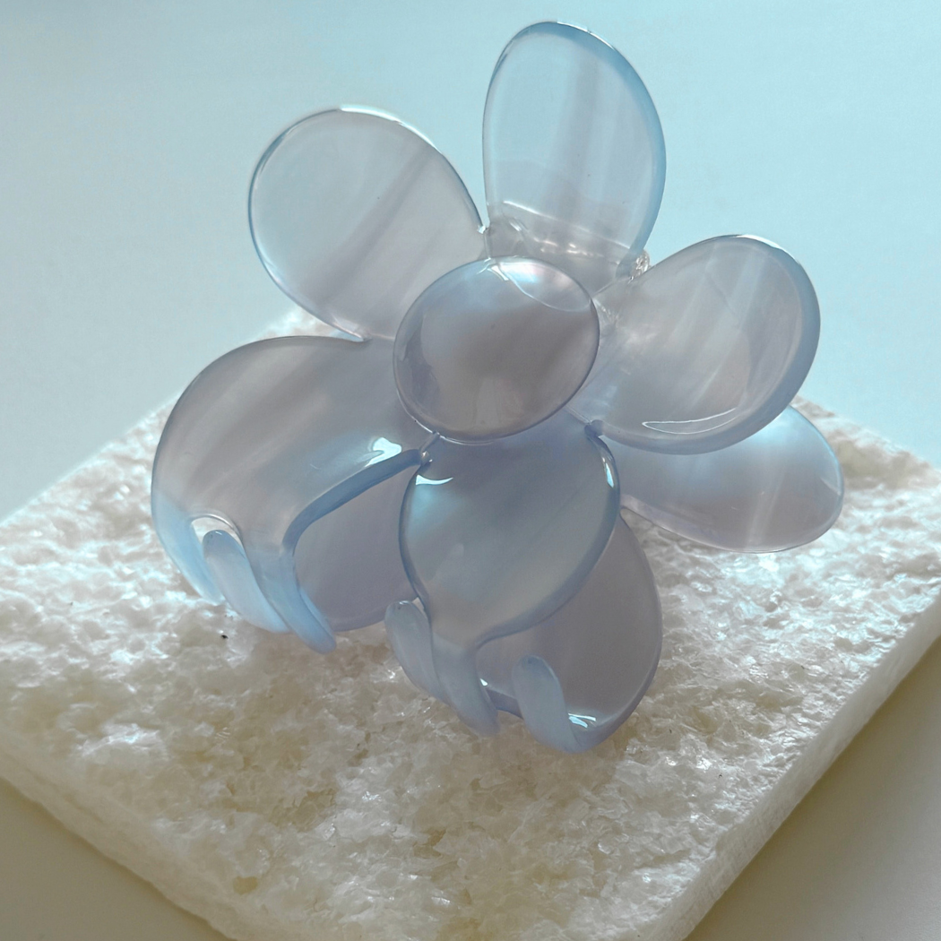Hana Cellulose Acetate Flower Hair Claw Clips