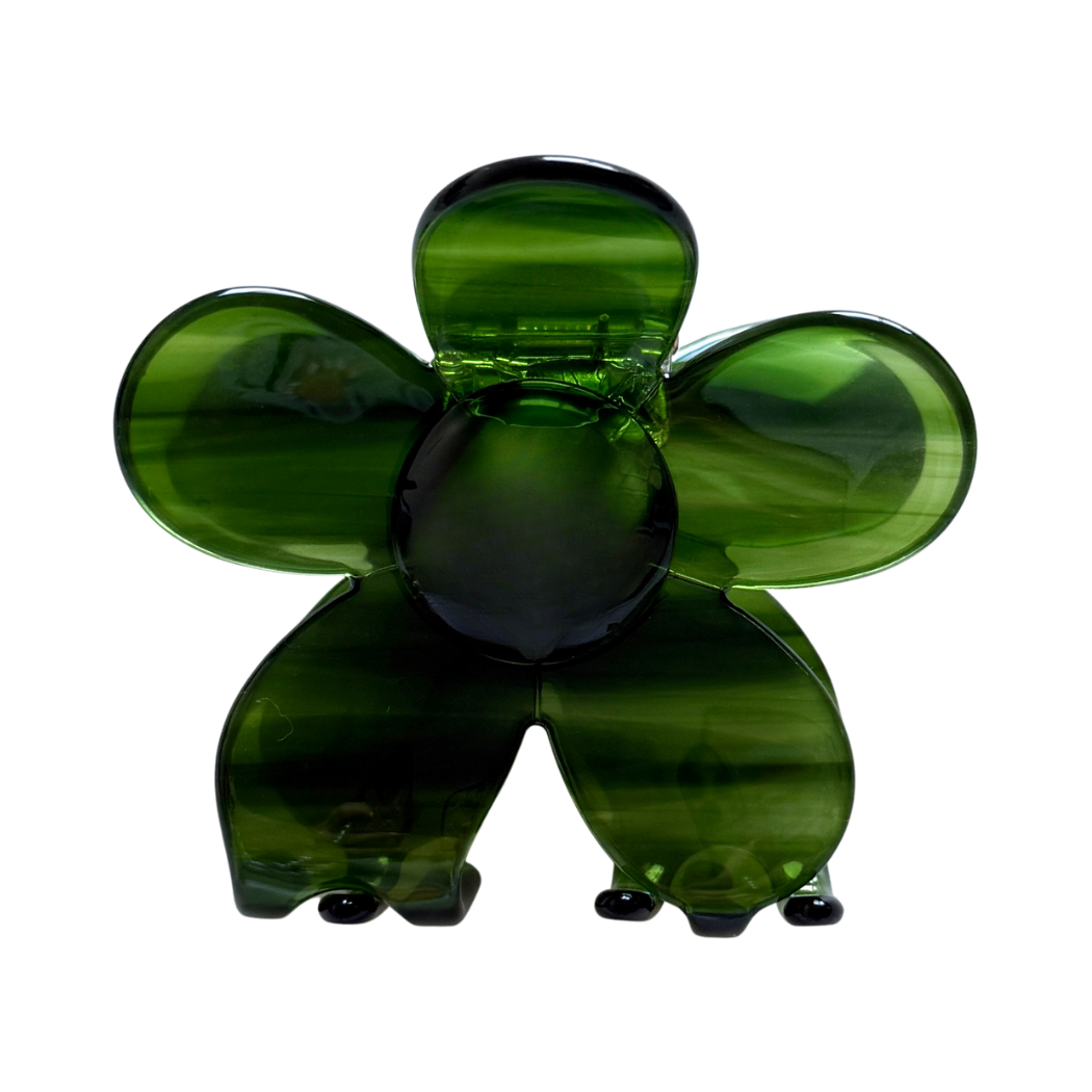 Hana Cellulose Acetate Flower Hair Claw Clips