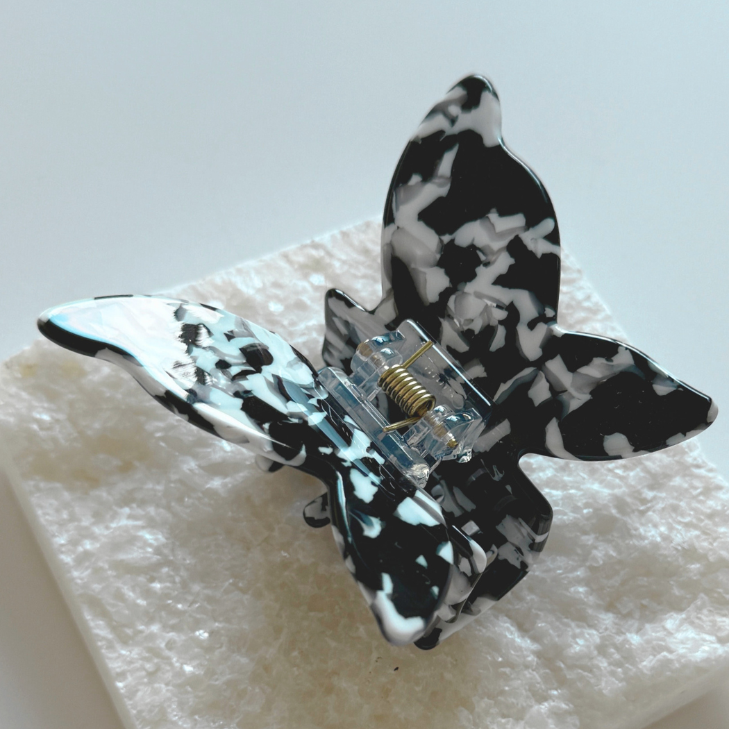 Yara Cellulose Acetate Butterfly Hair Claw Clips