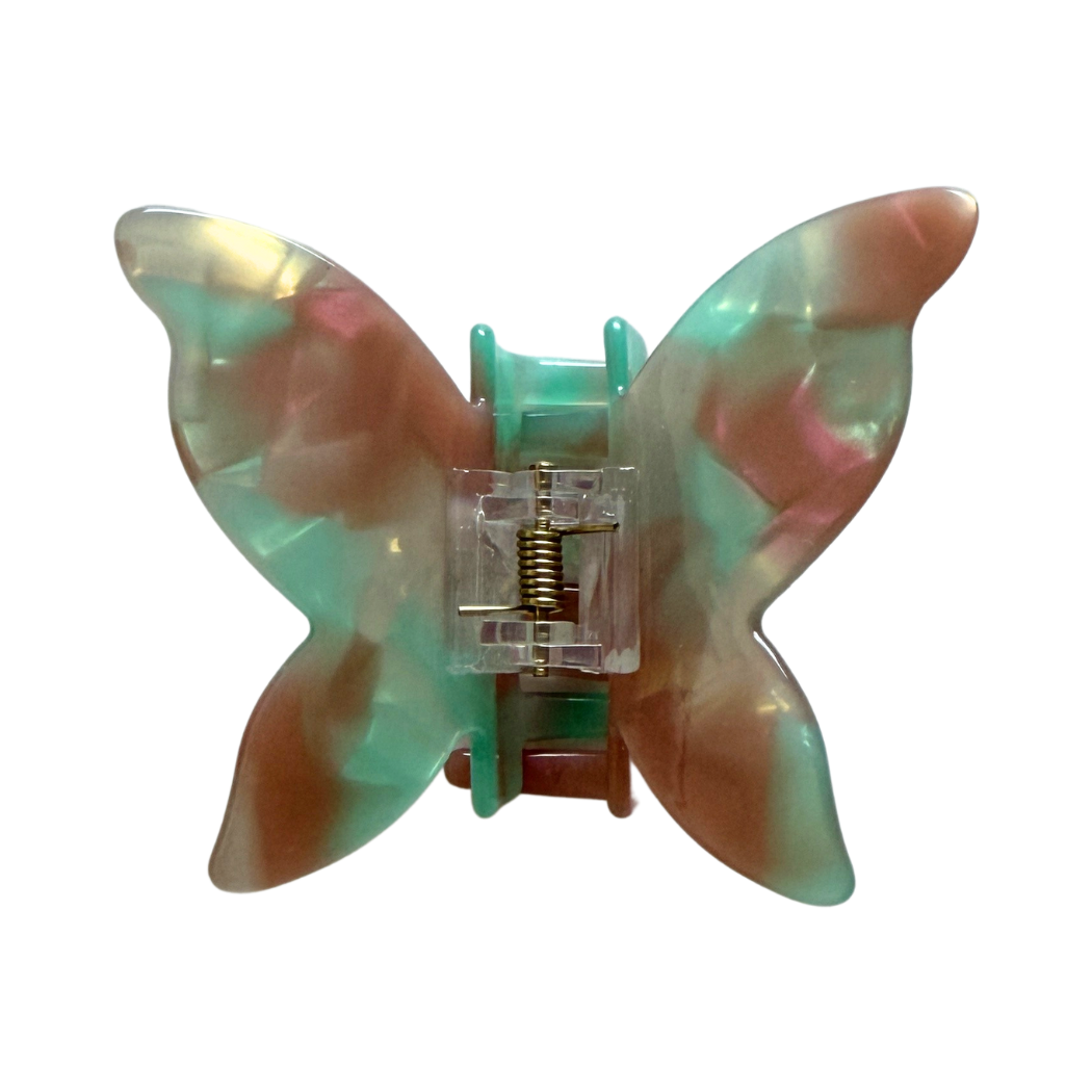 Yara Cellulose Acetate Butterfly Hair Claw Clips