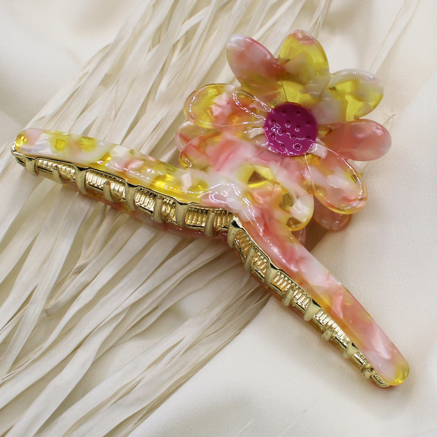 Abigail Cellulose Acetate Hair Claw Clips