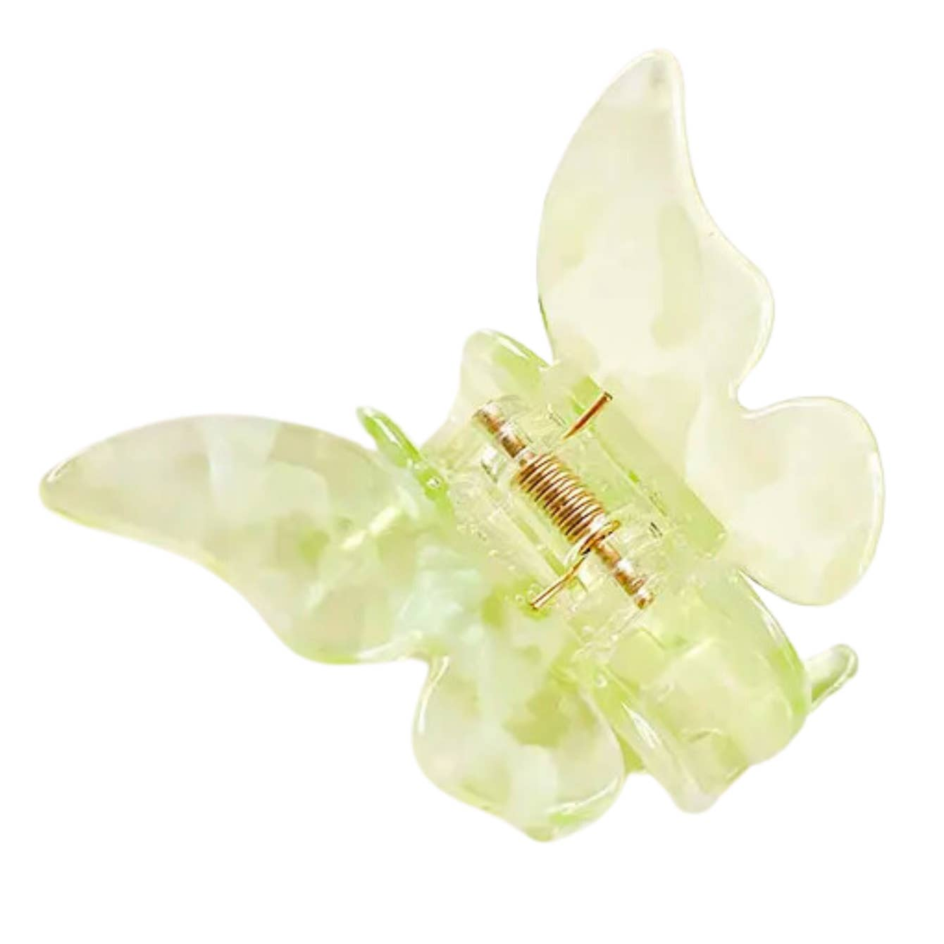 Amelia Cellulose Acetate Hair Claw Clip - Lime Green