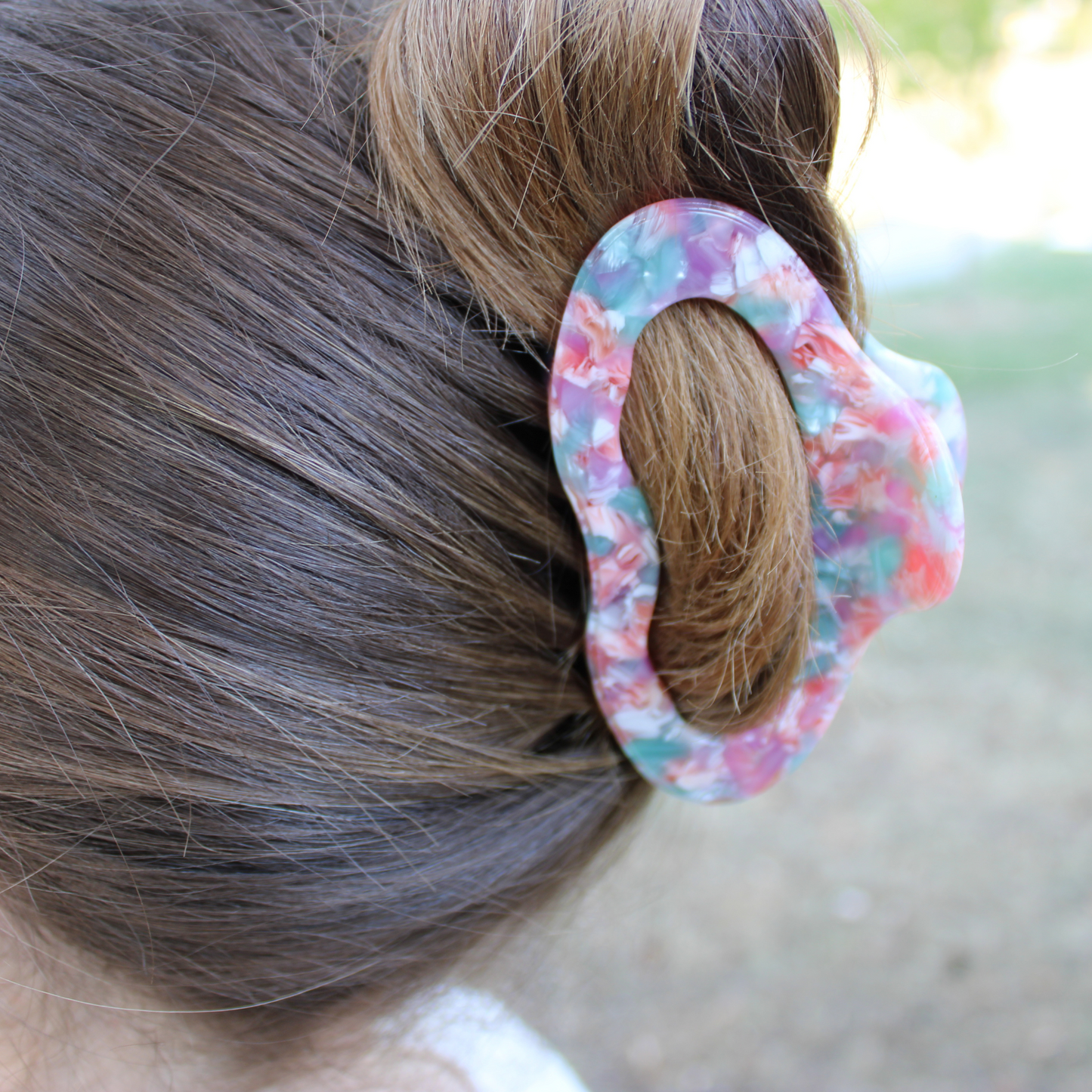 Aurora Cellulose Acetate Hair Claw Clips