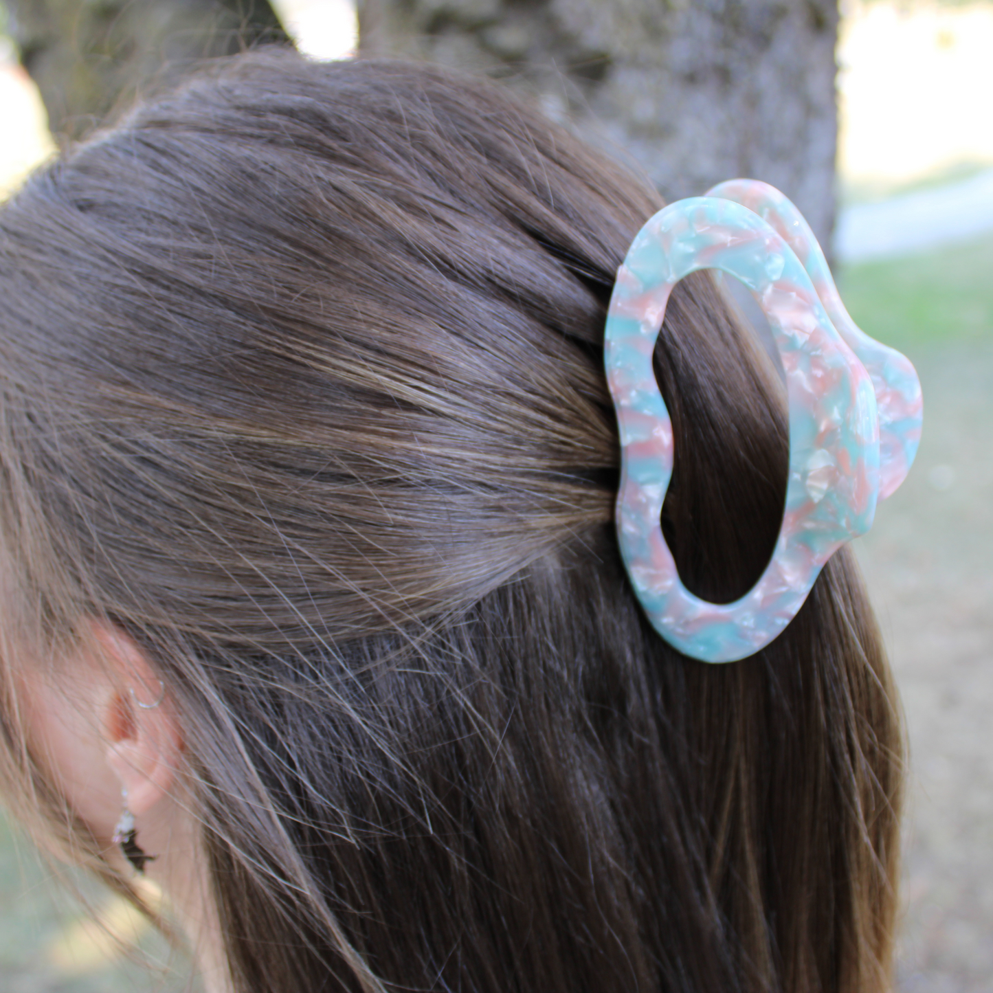 Aurora Cellulose Acetate Hair Claw Clips