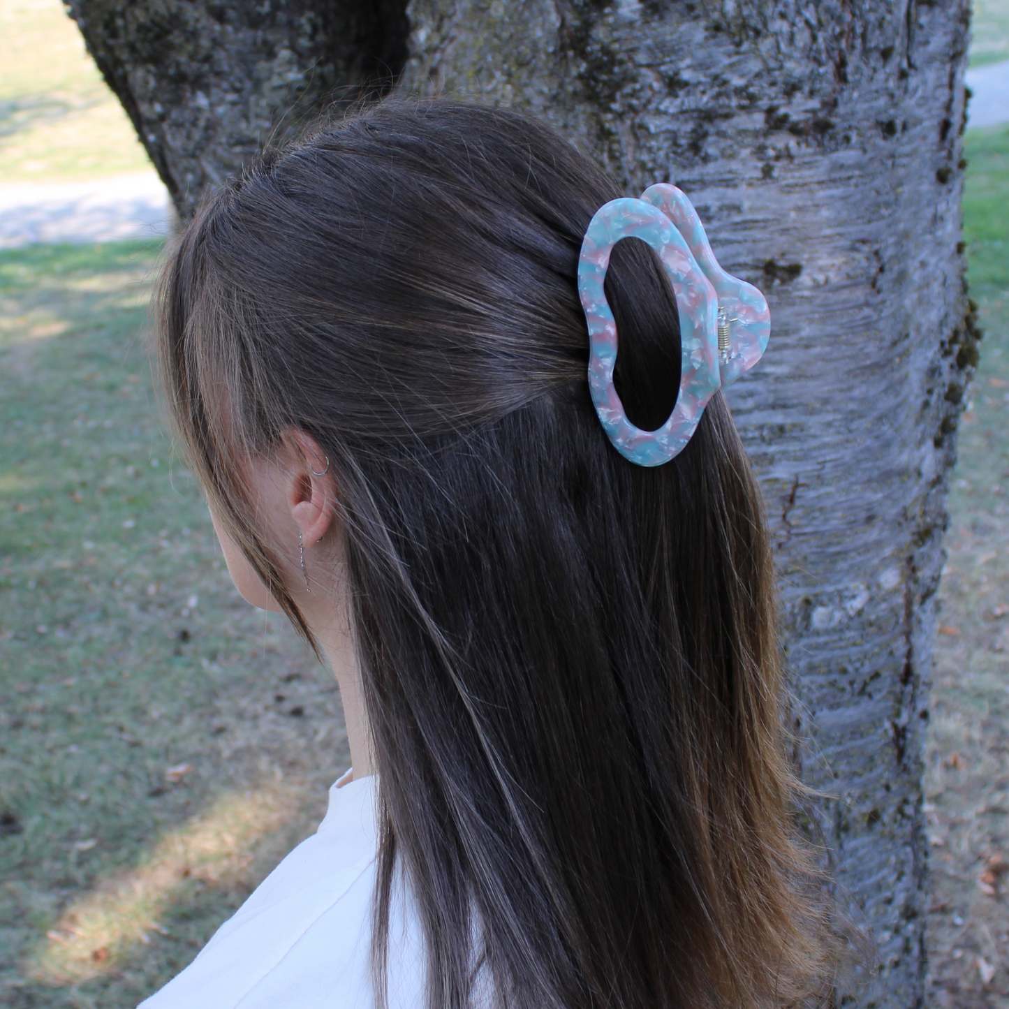 Aurora Cellulose Acetate Hair Claw Clips