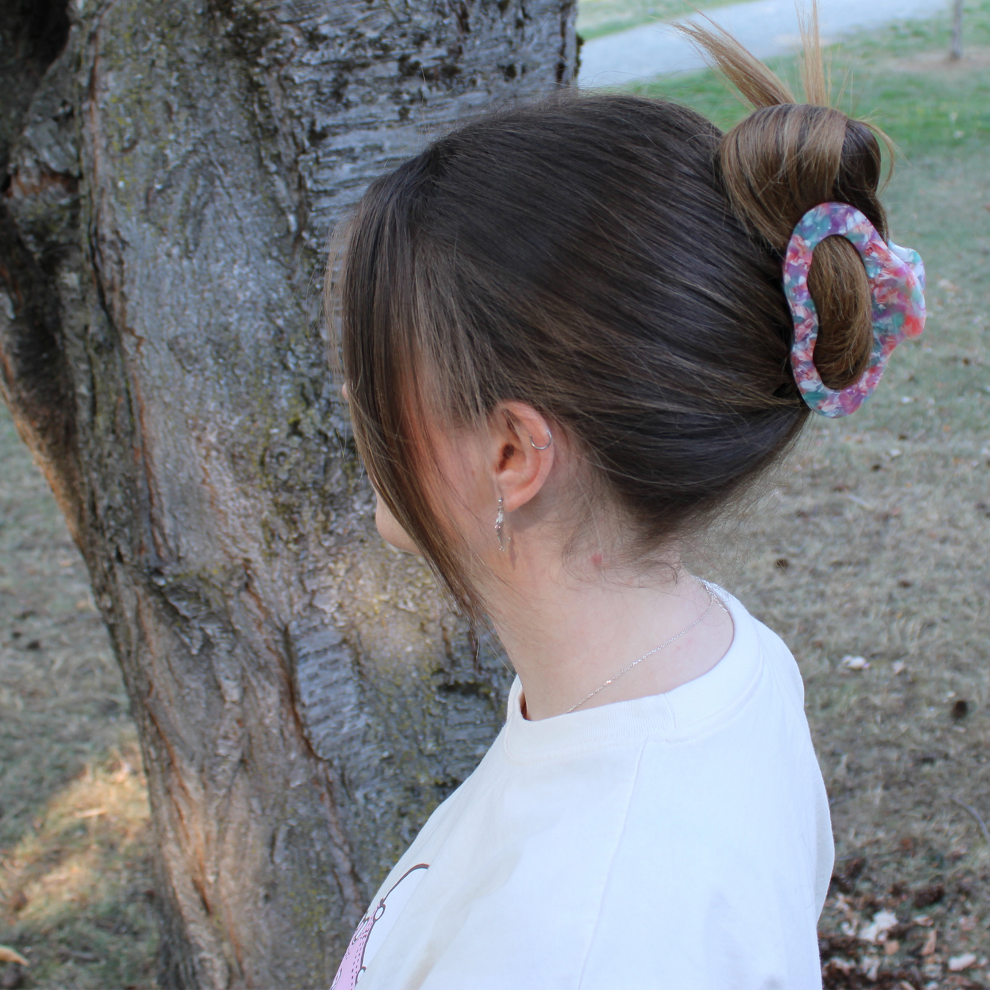 Aurora Cellulose Acetate Hair Claw Clips