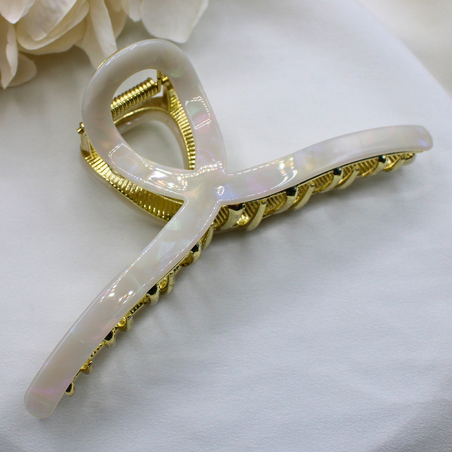 Aya Cellulose Acetate and Metal Hair Claw Clips