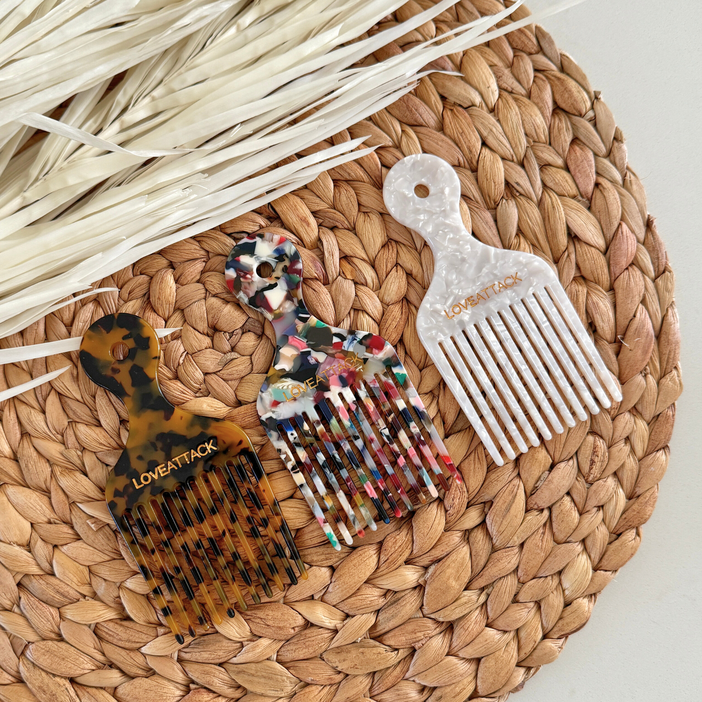 Peignes à cheveux en acétate de cellulose