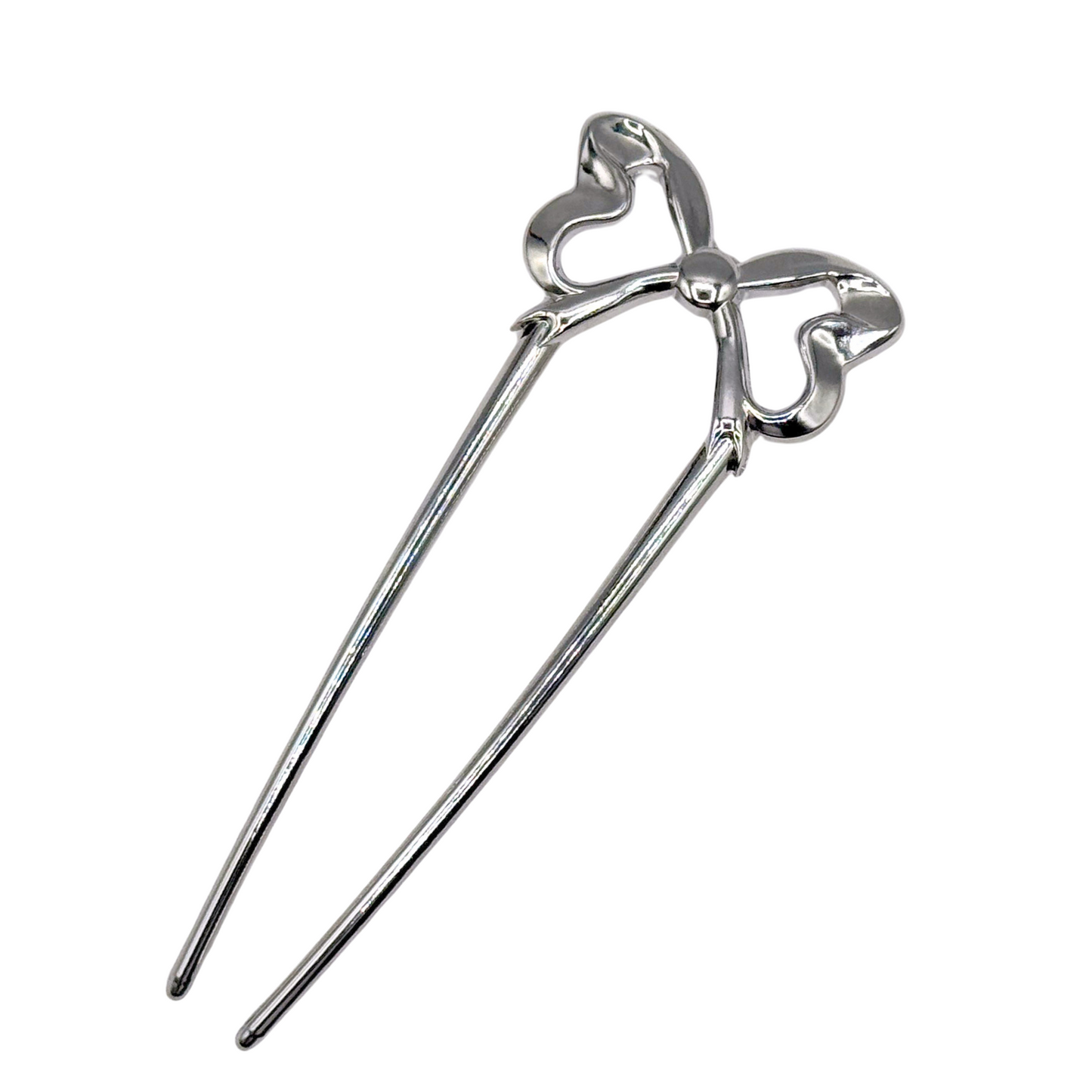 Decorative Bow Metal French Hair Pins