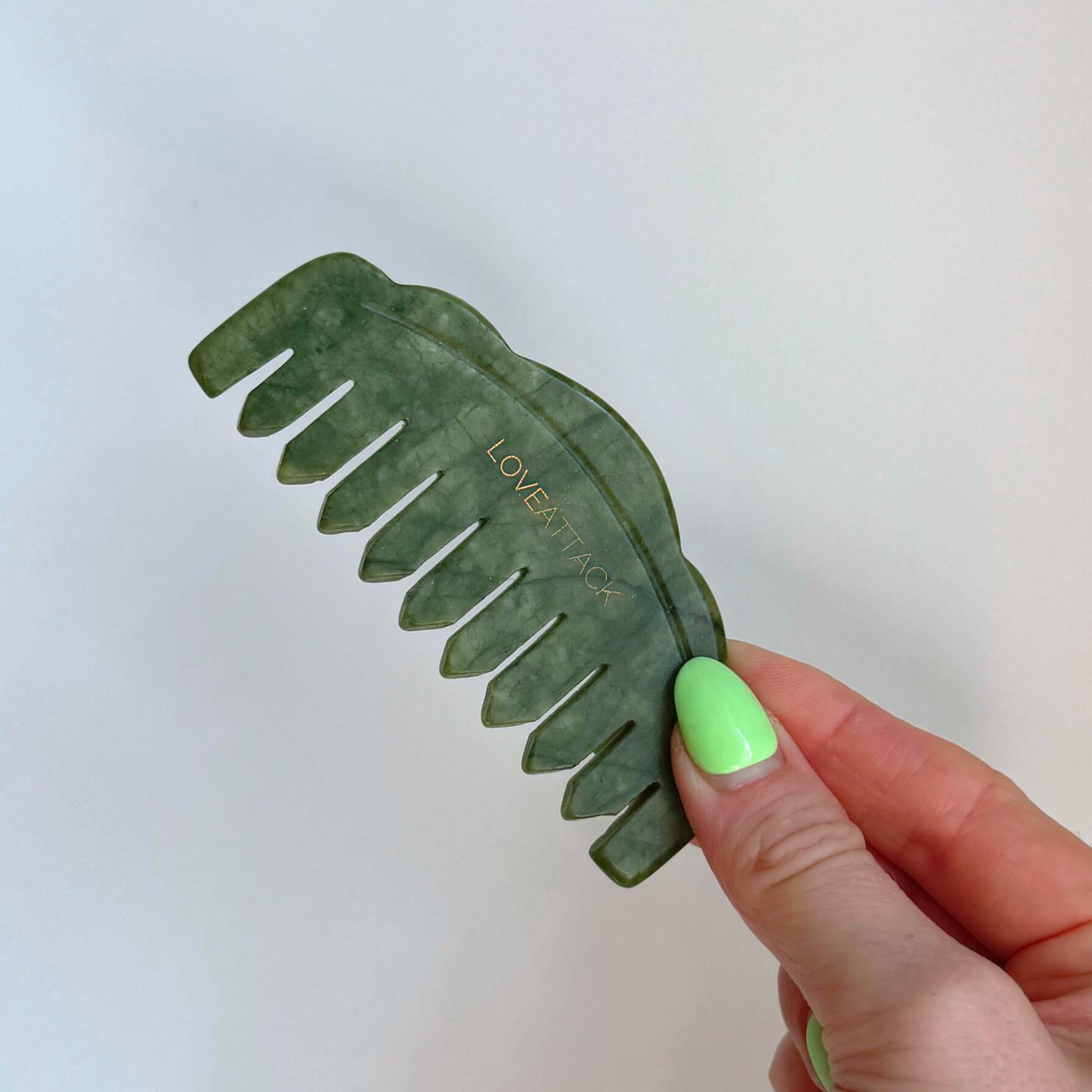 Jade Gua Sha Combs for Scalp and Neck