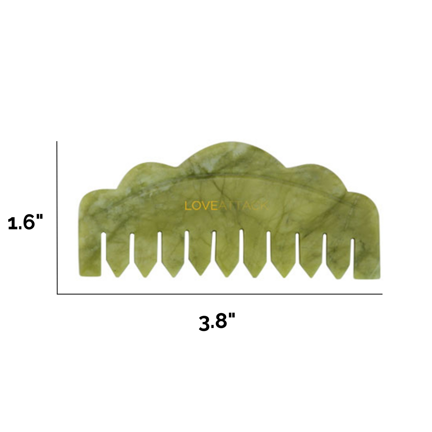 Jade Gua Sha Combs for Scalp and Neck