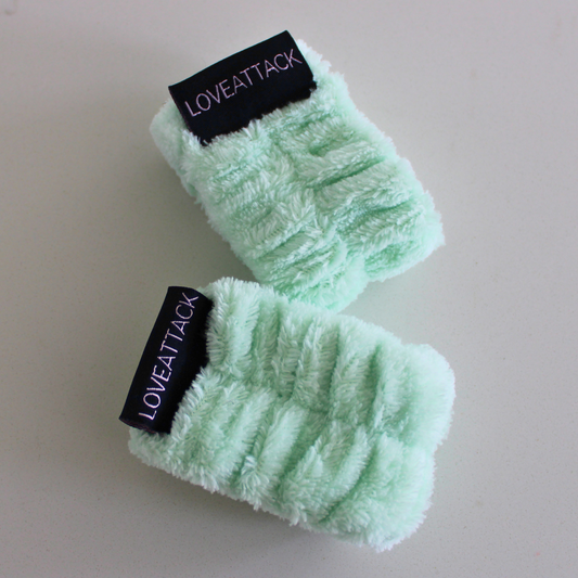 Microfiber Skincare Face Washing Wristbands - Green