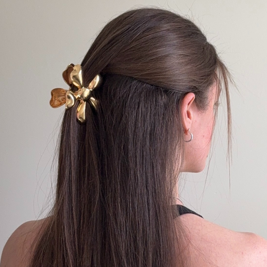 Nali Flower Metal Hair Claw Clips