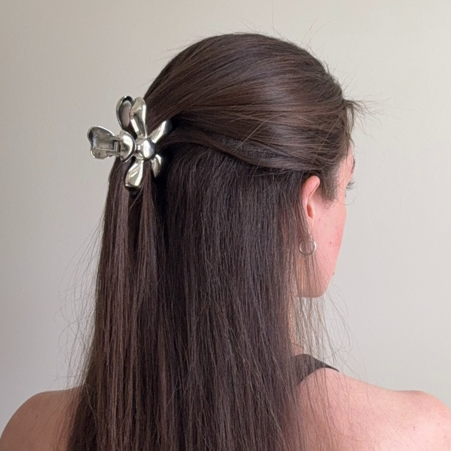 Nali Flower Metal Hair Claw Clips