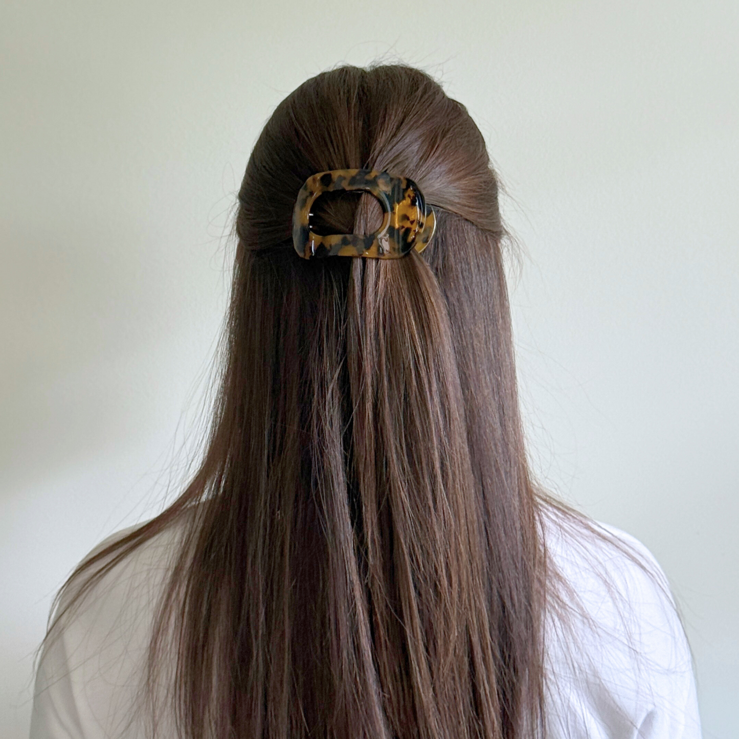 Olivia Cellulose Acetate Flat Hair Claw Clips