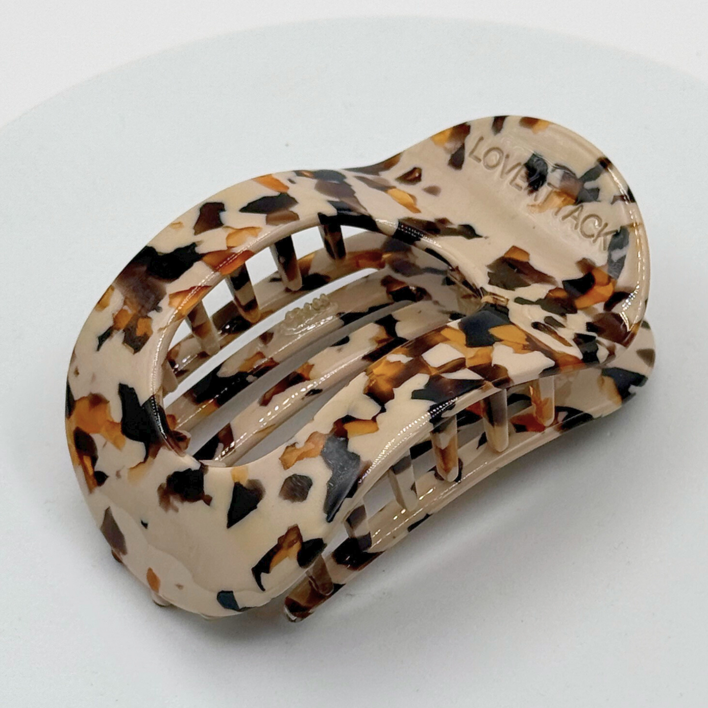 Olivia Cellulose Acetate Flat Hair Claw Clips