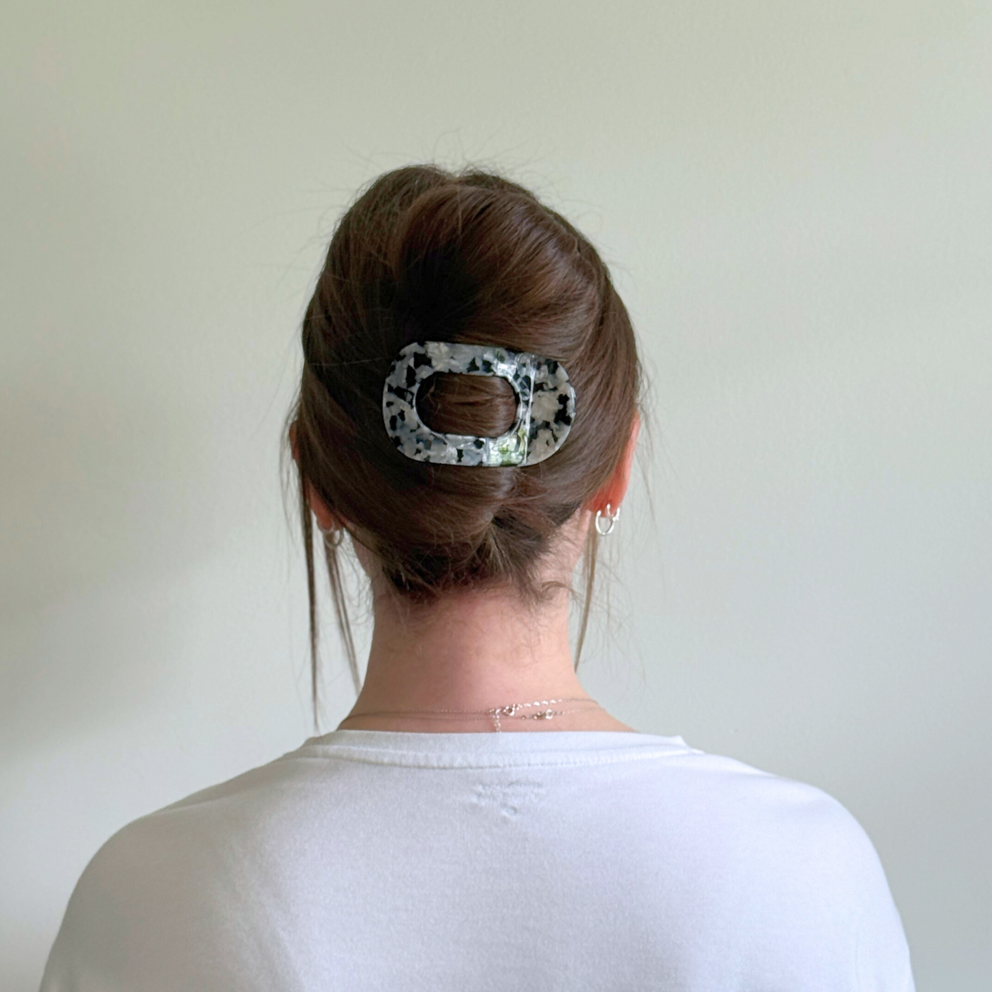 Olivia Cellulose Acetate Flat Hair Claw Clips