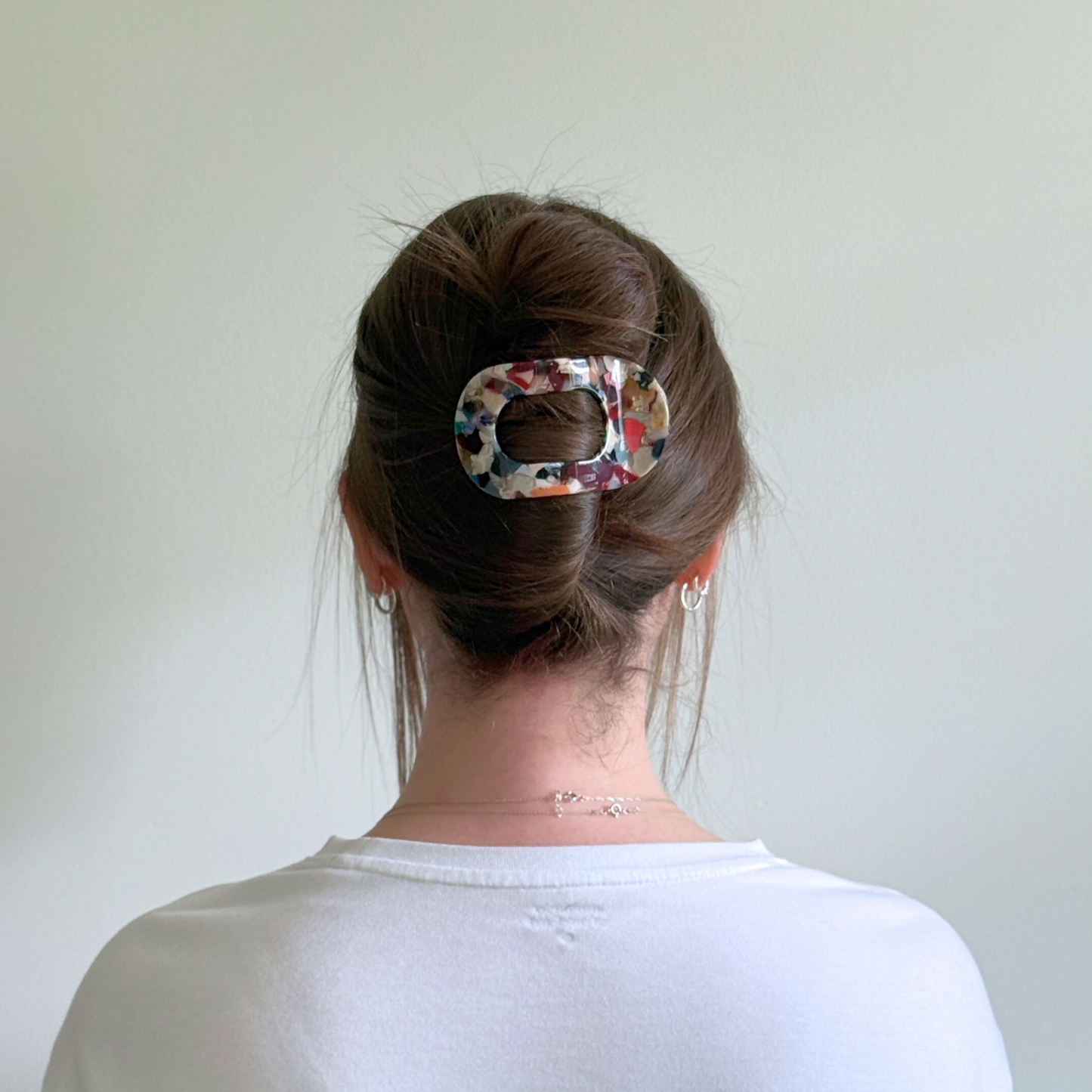 Olivia Cellulose Acetate Flat Hair Claw Clips