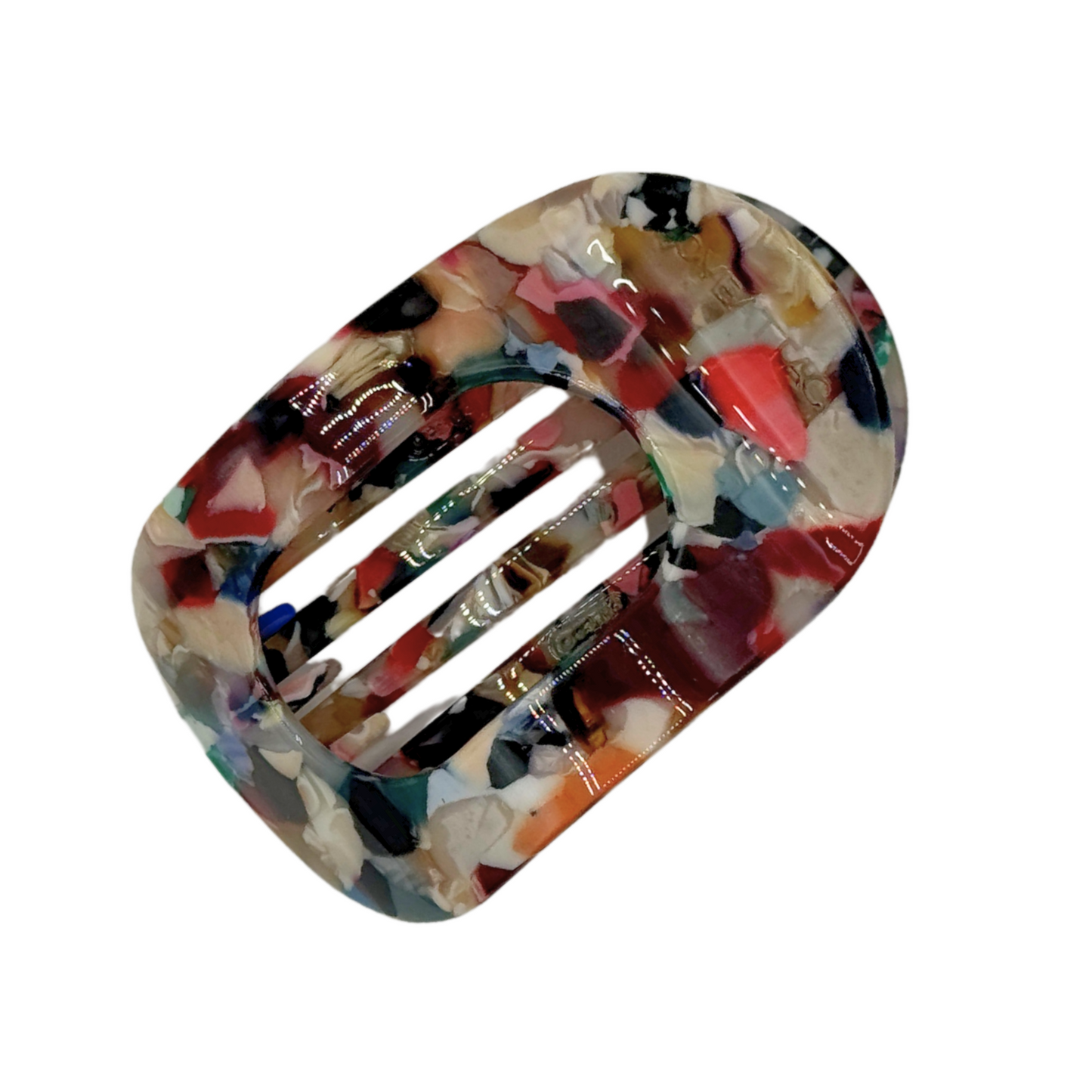 Olivia Cellulose Acetate Flat Hair Claw Clips