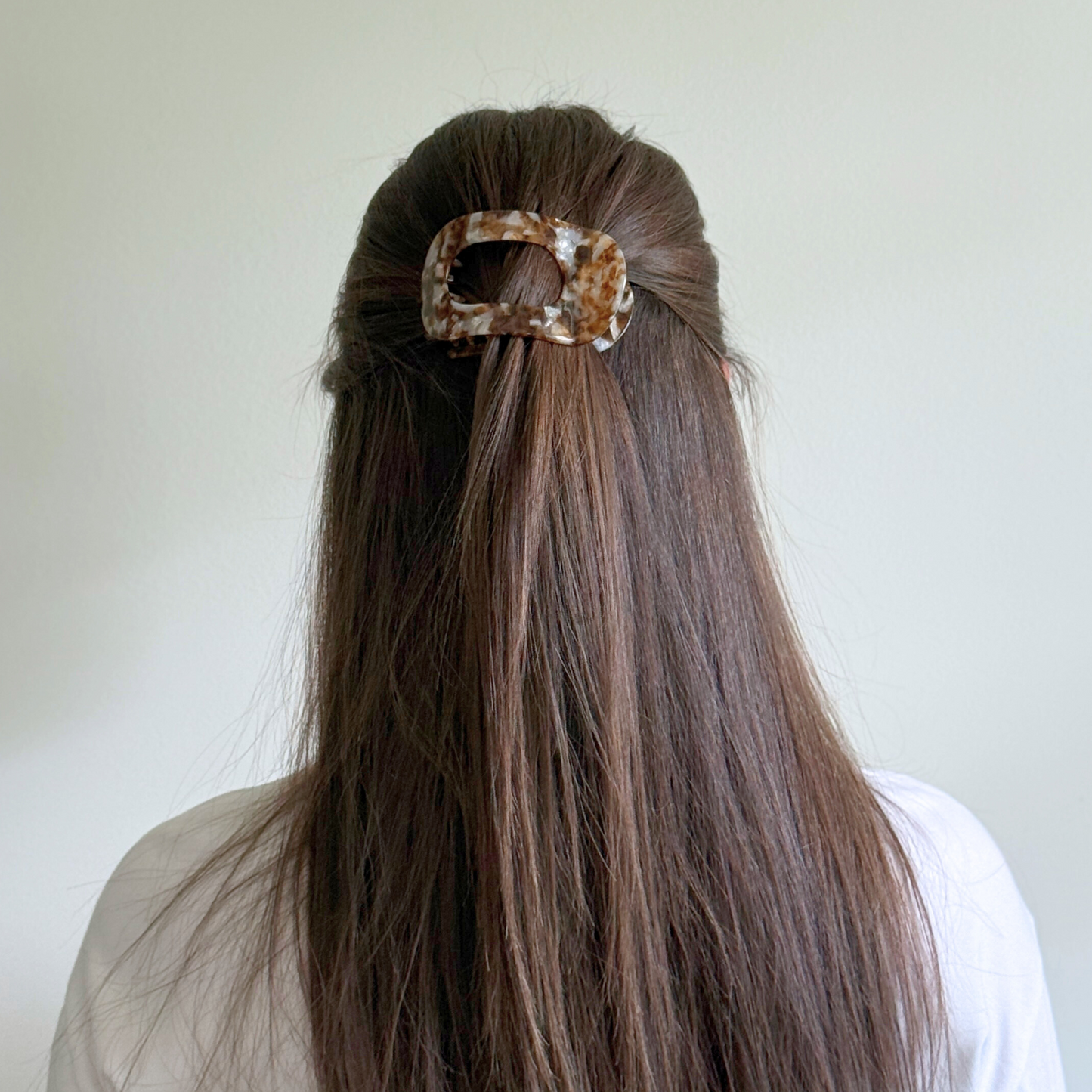 Olivia Cellulose Acetate Flat Hair Claw Clips