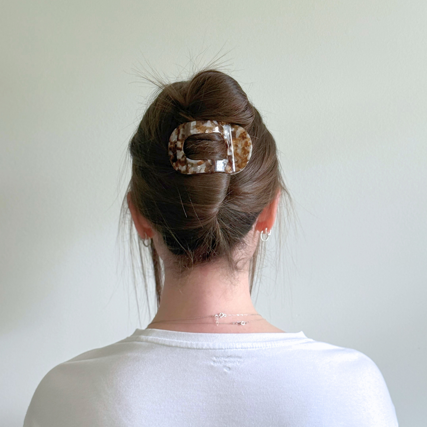 Olivia Cellulose Acetate Flat Hair Claw Clips