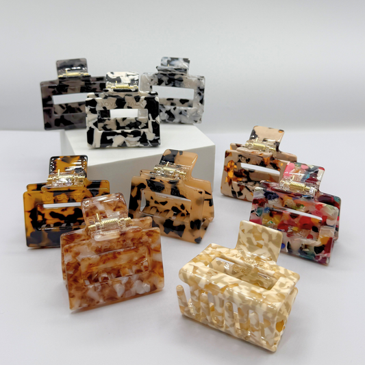 Raya Cellulose Acetate Hair Claw Clips