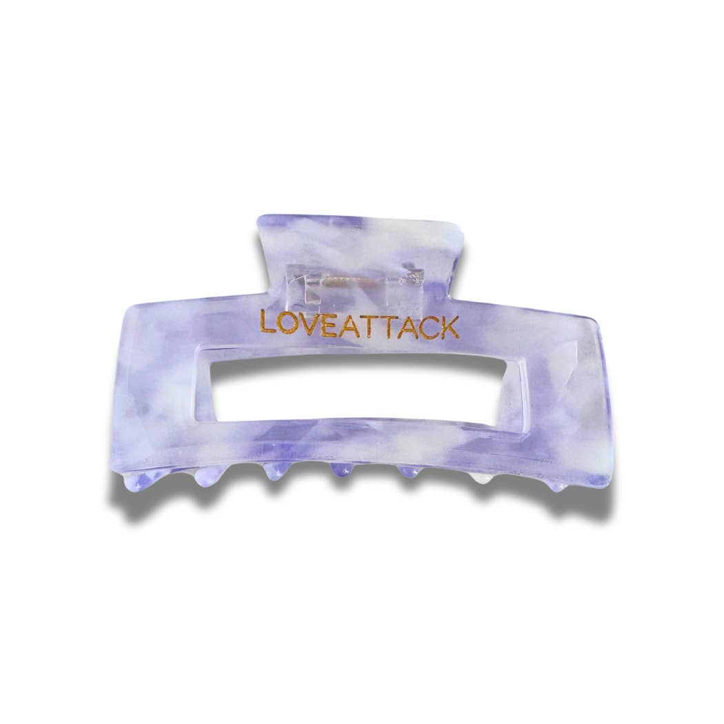 Sara Shimmer Cellulose Acetate Hair Claw Clips