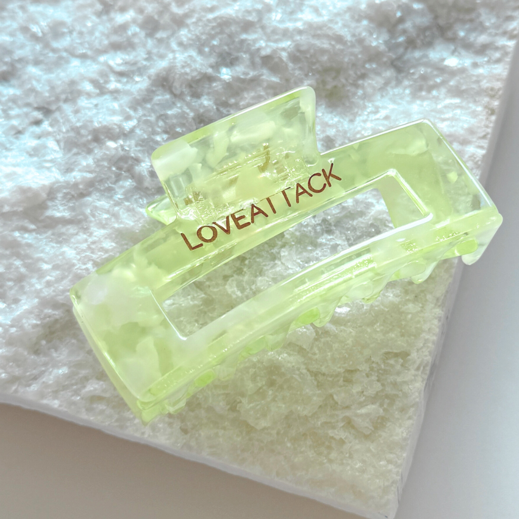 Sara Shimmer Cellulose Acetate Hair Claw Clips