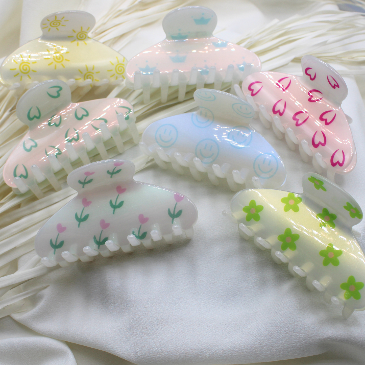 Seina Cellulose Acetate Hair Claw Clips