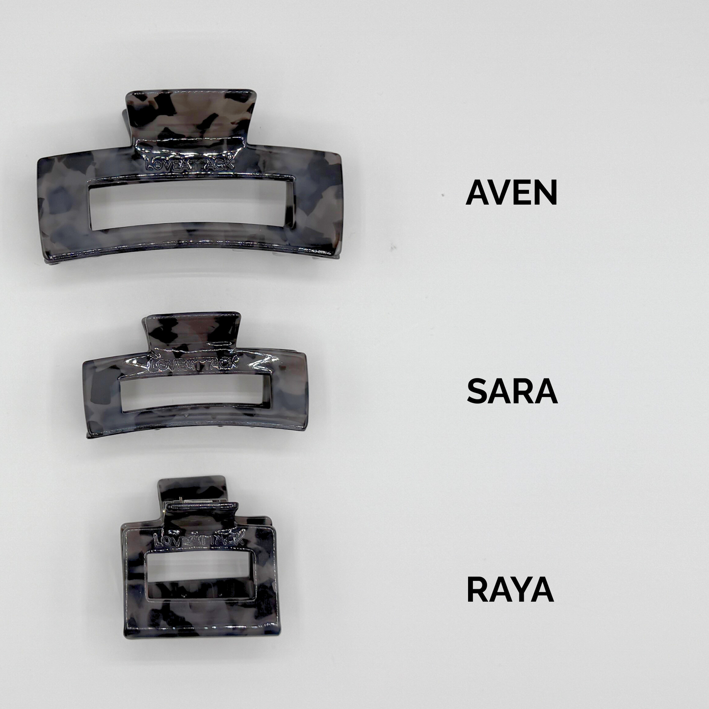 Aven Cellulose Acetate Hair Claw Clips