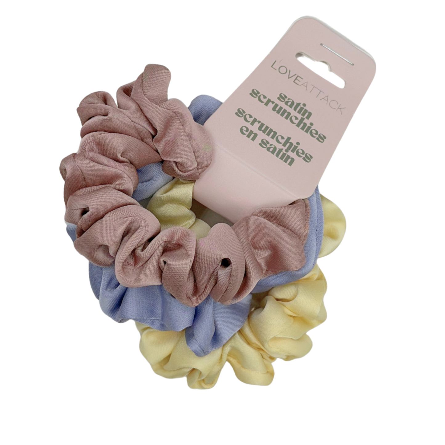 Small Satin Scrunchie Set - 3pcs