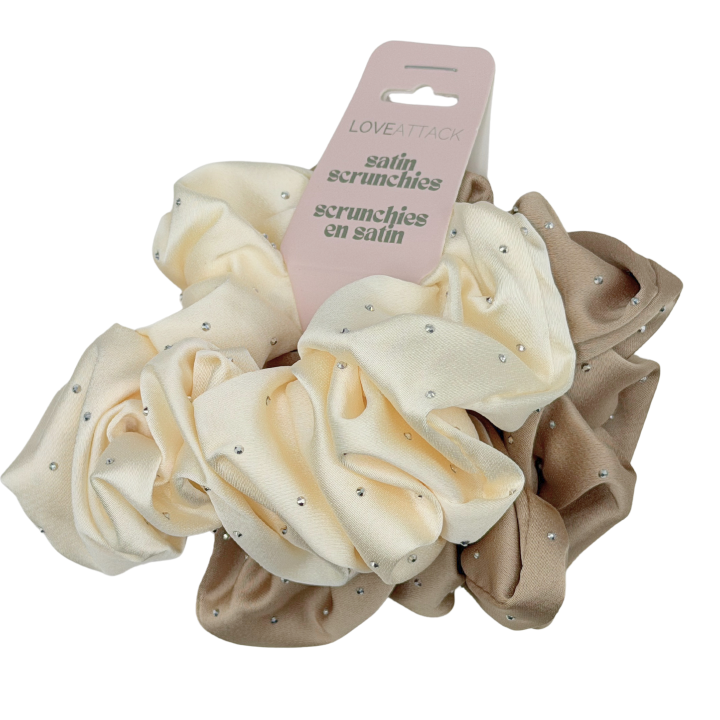 Sparkle Satin Scrunchie Sets - 2pcs