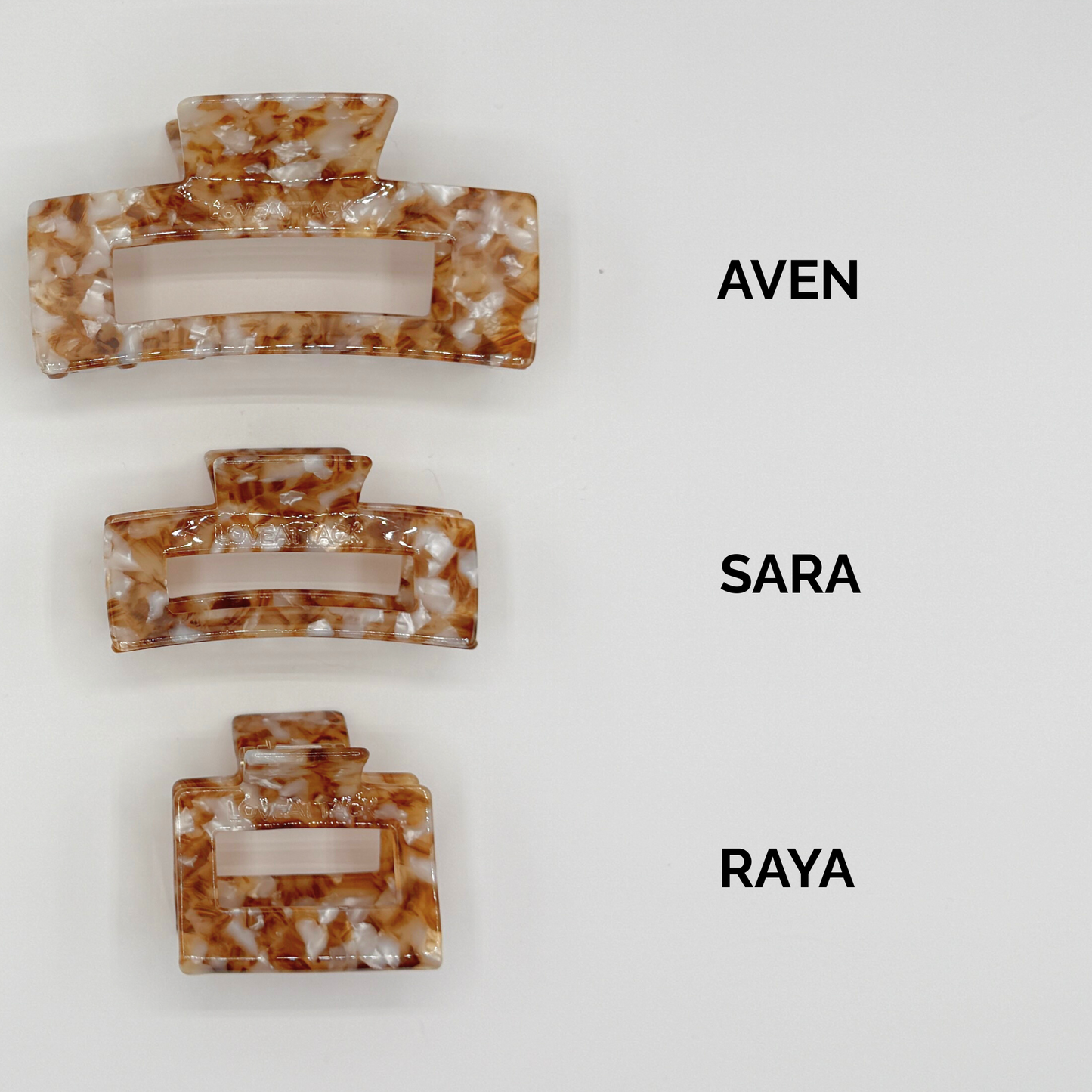 Aven Cellulose Acetate Hair Claw Clips