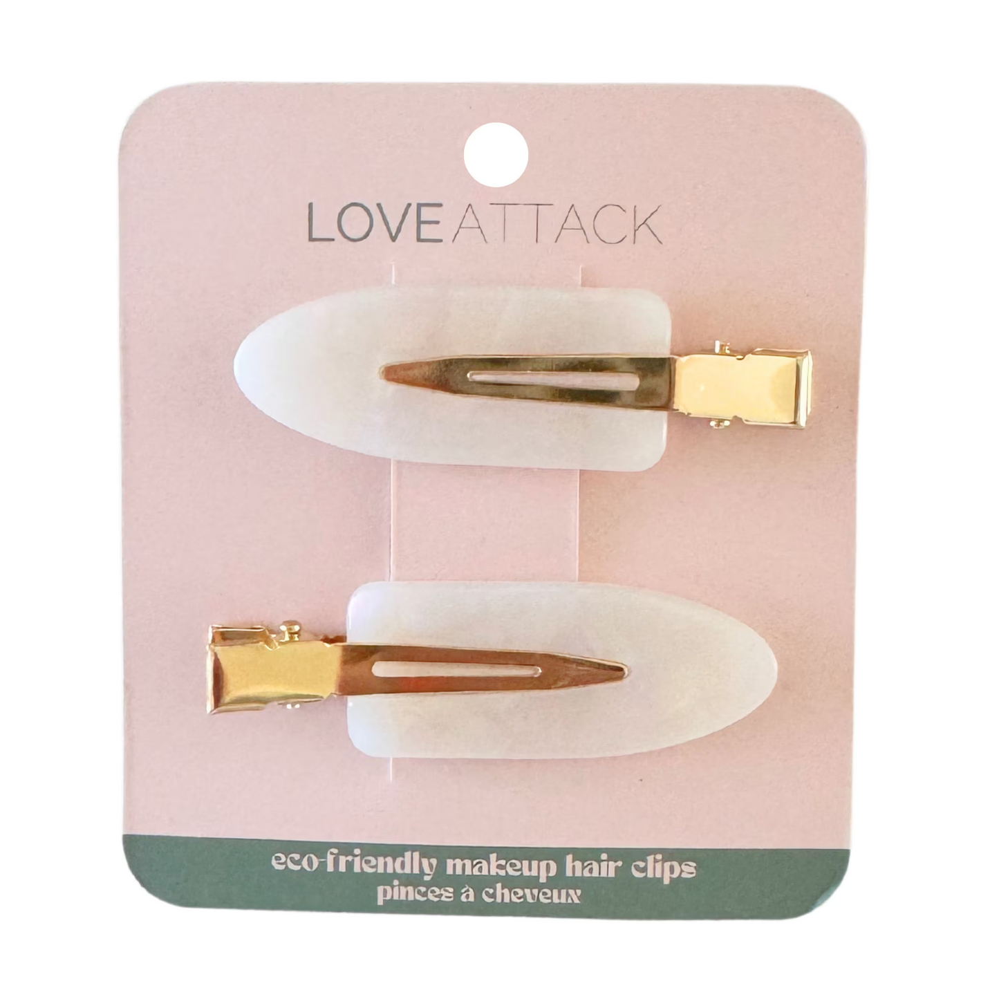 Eco-Friendly Cellulose Acetate Creaseless Hair Clips