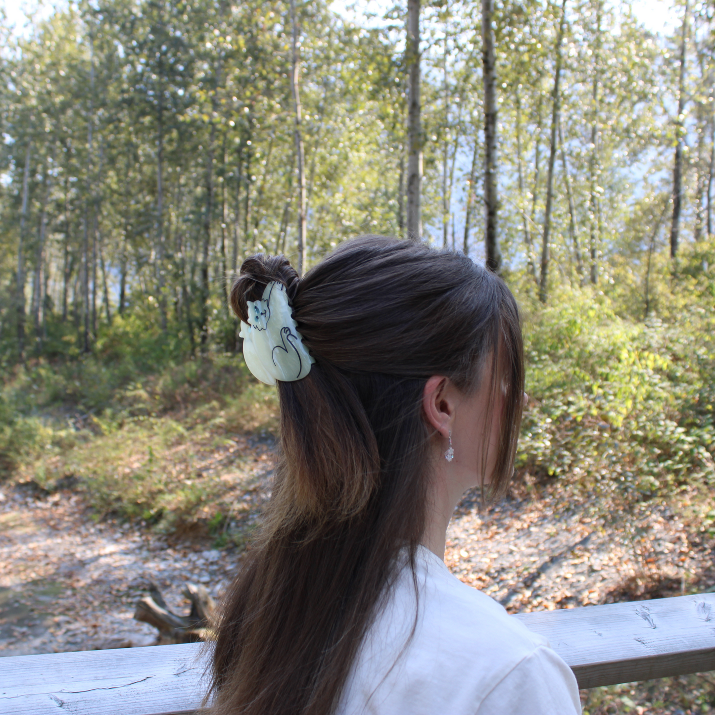 Pinces à cheveux en acétate de cellulose Cleo le chat