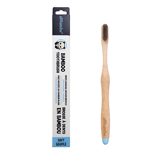 Adult Bamboo Toothbrush - Blue