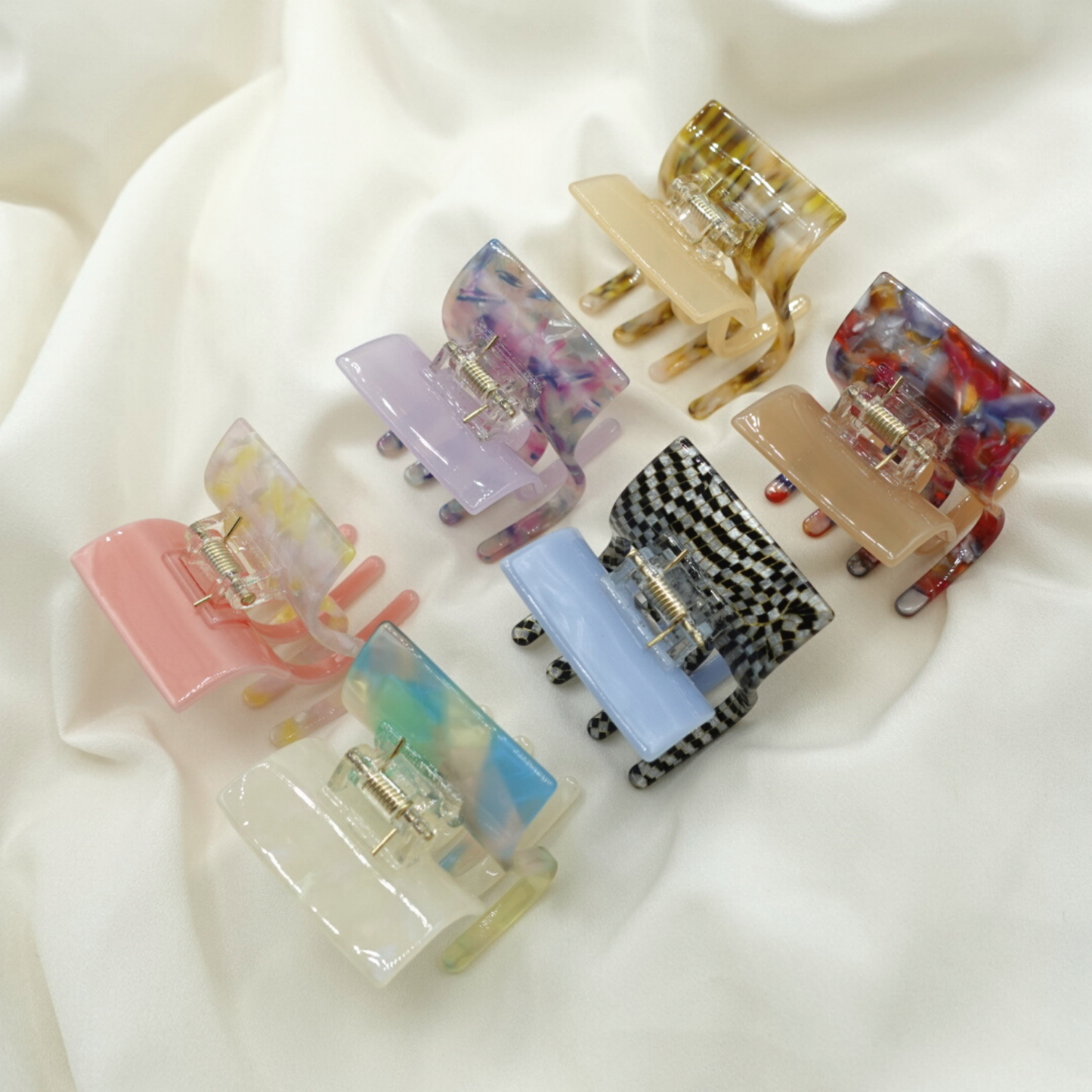 Pinces à cheveux en acétate de cellulose Suki