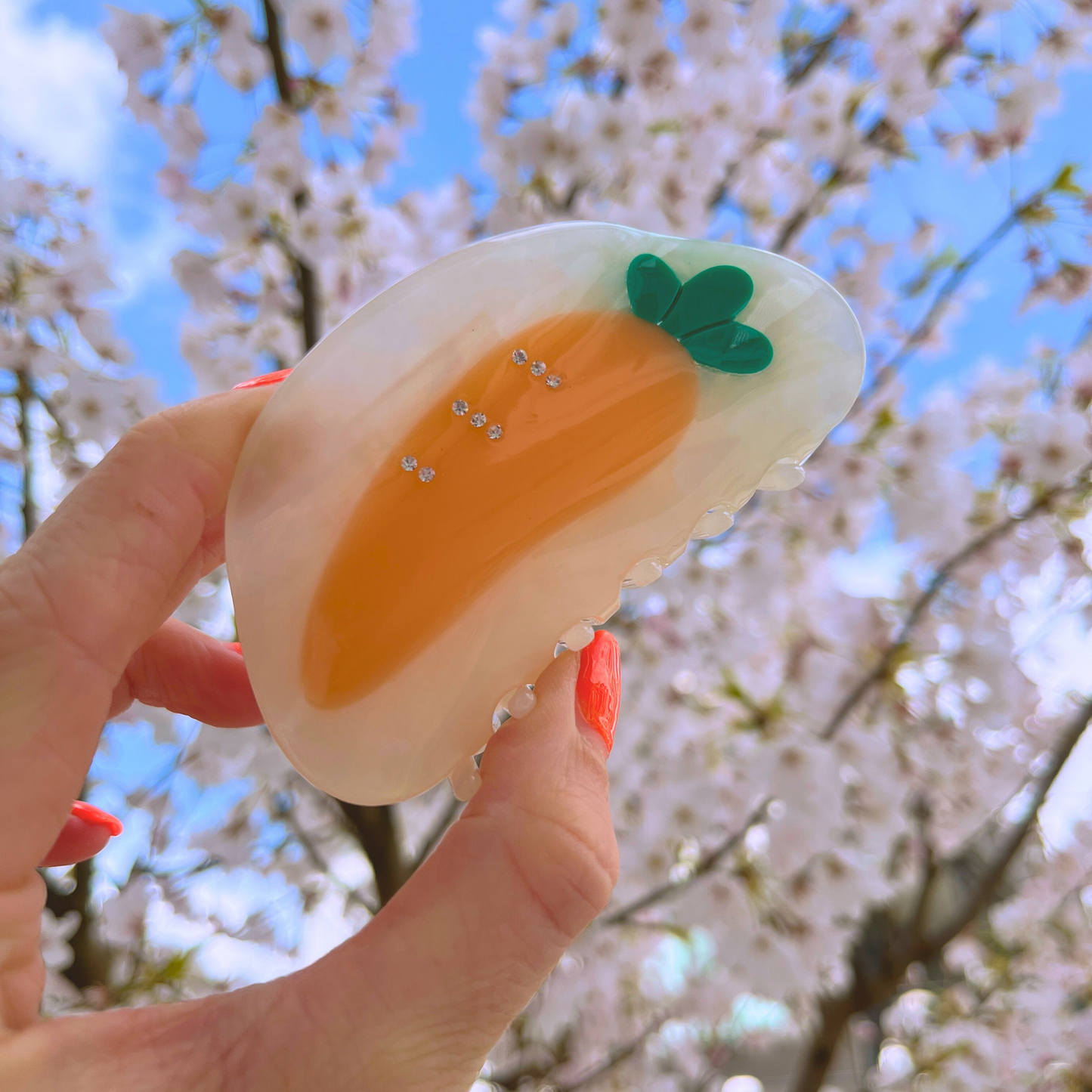 Pinces à cheveux en acétate de cellulose Hina