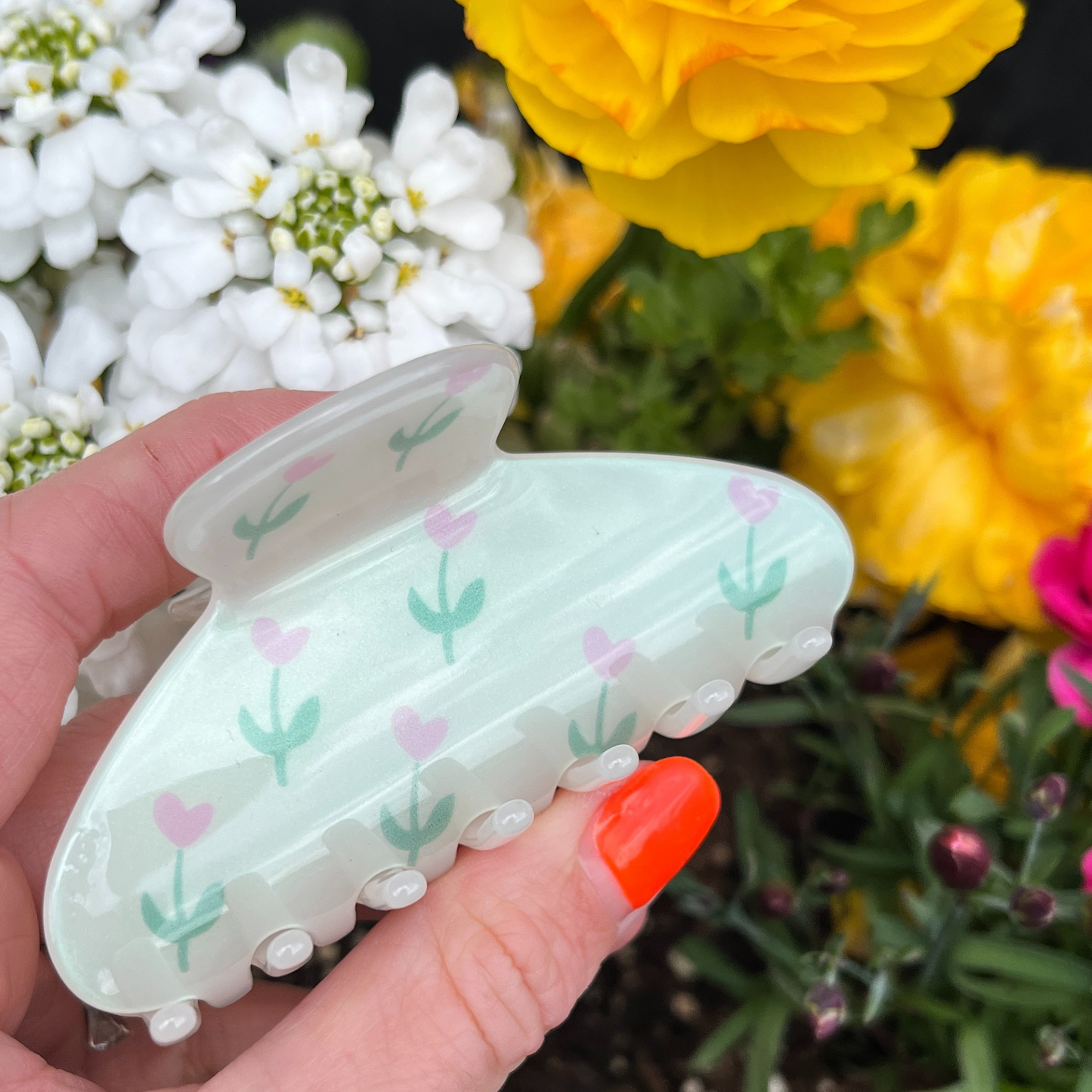 Seina Cellulose Acetate Hair Claw Clips