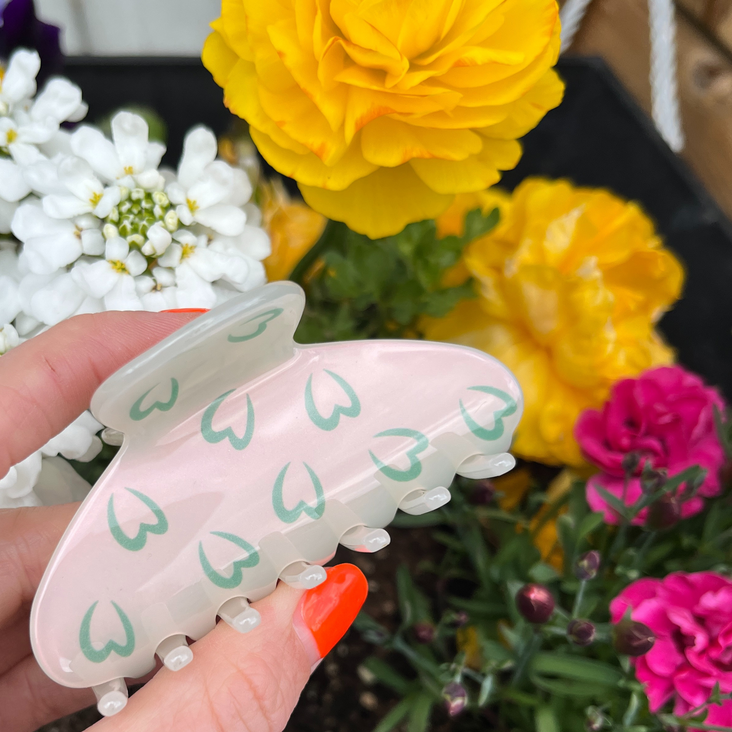 Seina Cellulose Acetate Hair Claw Clips