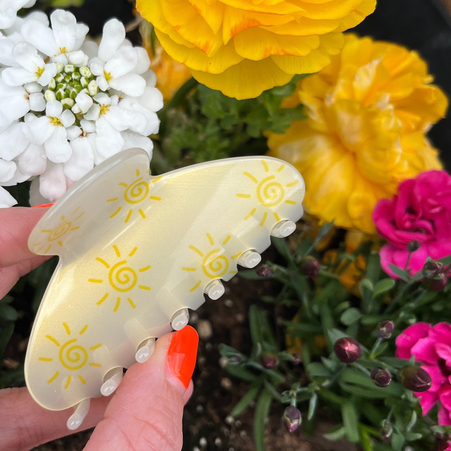 Seina Cellulose Acetate Hair Claw Clips