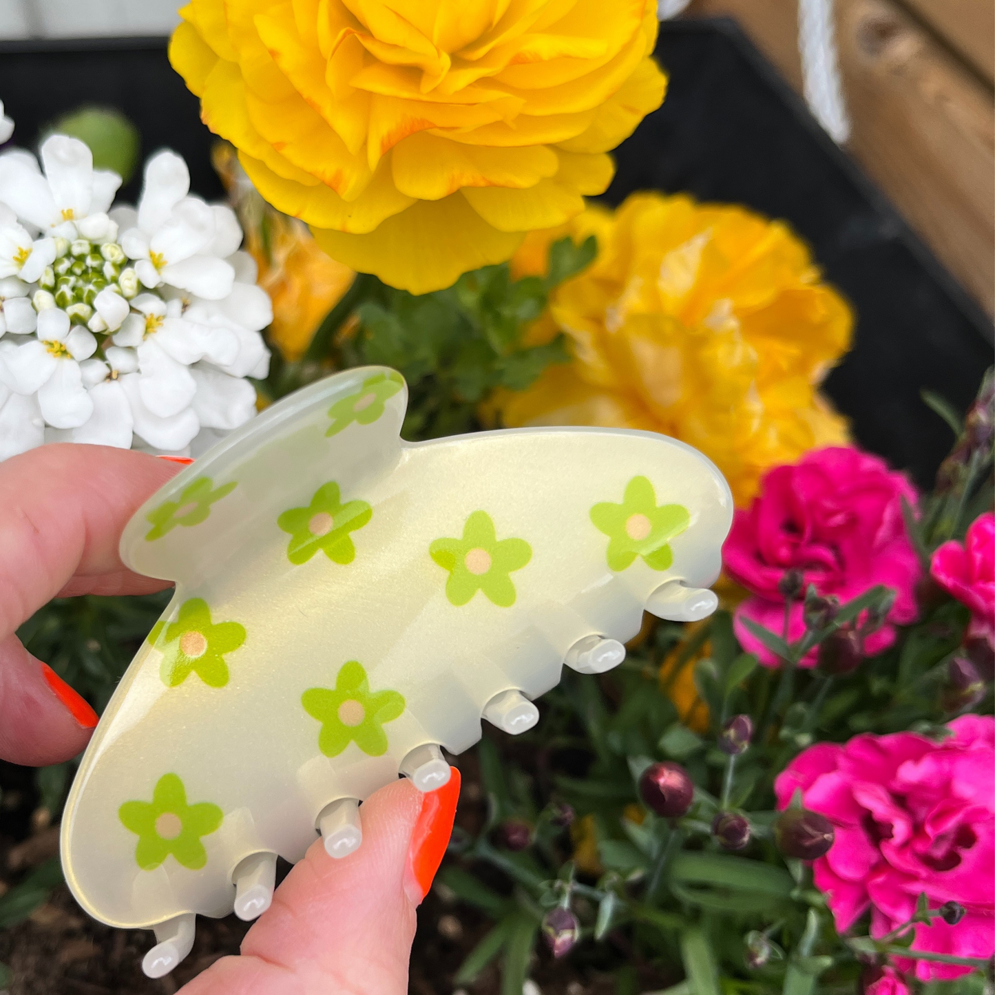 Seina Cellulose Acetate Hair Claw Clips