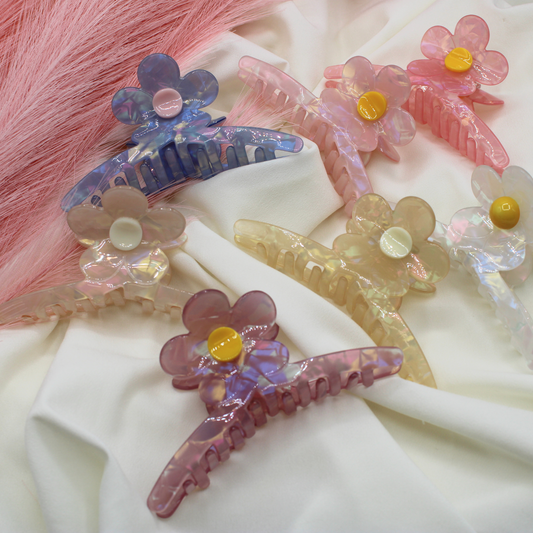 Alyssa Cellulose Acetate Hair Claw Clips