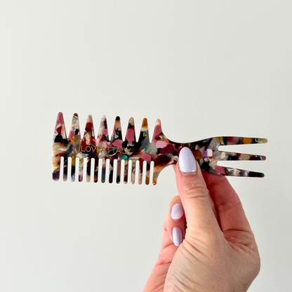 Cellulose Acetate 3-in-1 Hair Styling Combs