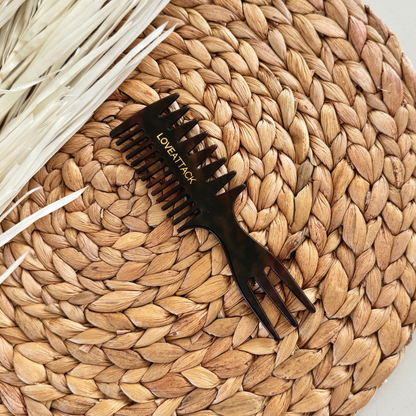 Cellulose Acetate 3-in-1 Hair Styling Combs