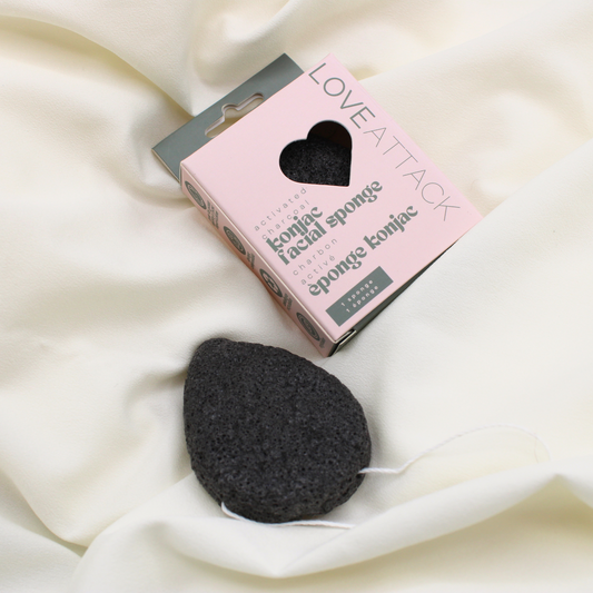 Activated Charcoal Konjac Facial Cleansing Sponge