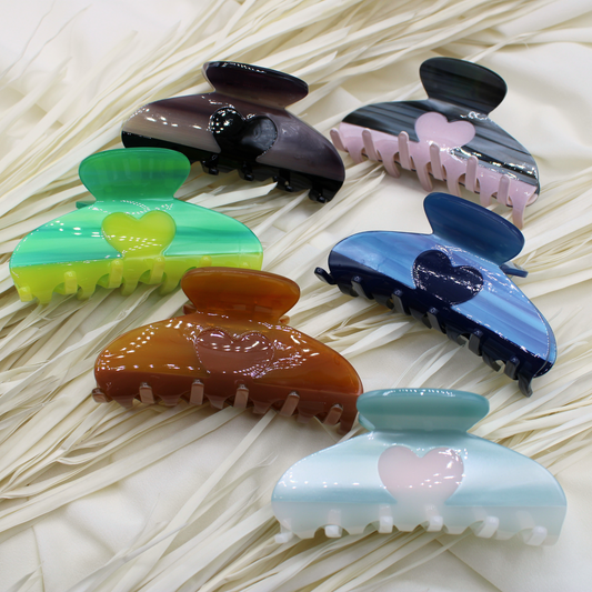 Aera Cellulose Acetate Hair Claw Clips