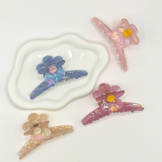 Alyssa Cellulose Acetate Hair Claw Clips